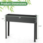 Metal Elevated Planter Box Raised Garden Bed with Legs and Drainage product image