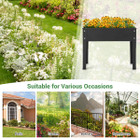 Metal Elevated Planter Box Raised Garden Bed with Legs and Drainage product image