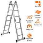 12.5-Foot Multipurpose Aluminum Folding Ladder product image