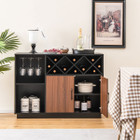 Costway Industrial Wine Bar Cabinet Sideboard product image