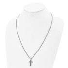 Stainless Steel Polished 24-inch Cross Necklace product image