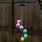 Whimsical Color-Changing Solar LED Hanging Wind Spinner (1- or 2-Pack) product image