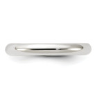 Sterling Silver Rhodium-Plated 3mm Comfort Fit Band product image