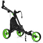 3-Wheel Golf Push Cart with Bag and Scoreboard product image