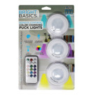 Bright Basics Color Changing Wireless LED Puck Lights (3-Pack) product image