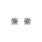 Nearly 1/3-Carat Fiery Diamond Studs in Solid Sterling Silver product image