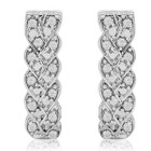 0.25CT Natural Diamond Infinity Hoop Earrings product image