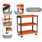 3-Tier Rolling Service Mechanic Tool Cart product image