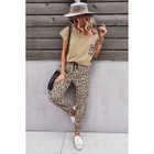 Women's Solid Leopard Top and Pants Set product image