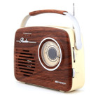 Emerson Portable Retro Radio with Built-In Rechargeable Battery product image