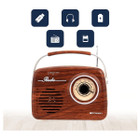 Emerson Portable Retro Radio with Built-In Rechargeable Battery product image