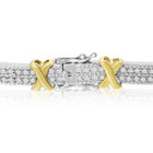 2CT Two-Tone Diamond X Tennis Bracelet product image