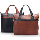 Eastward 15” Leather Two-Tone Tablet and Laptop Briefcase product image