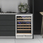 Costway 24" Wine Cooler Dual Zone Built-In Wine Refrigerator product image