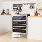 Costway 24" Wine Cooler Dual Zone Built-In Wine Refrigerator product image