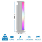 Aduro® Monolith LED Light-up Tower Party Wireless Speaker product image