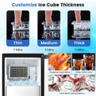 115V Free-Standing Undercounter Built-in Ice Maker with Self-Cleaning product image