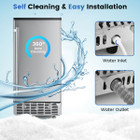 115V Free-Standing Undercounter Built-in Ice Maker with Self-Cleaning product image