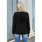 Women's Lace Trim V-Neck Hoodie product image