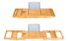 NewHome™ Bamboo Adjustable Width Bathroom Caddy Tray product image