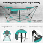 Costway Folding Hammock with Side Pocket and Iron Stand product image