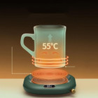 Heated Glass Mug Set with Warming Pad and Spoon product image