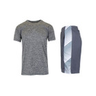 Moisture-Wicking Short Sleeve Tee and Mesh Shorts (2-Piece) product image