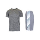 Moisture-Wicking Short Sleeve Tee and Mesh Shorts (2-Piece) product image