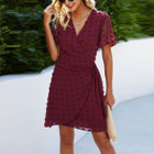 Women's Abstract Dotted Waist Tie Casual Dress product image