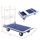 330- or 660-Pound Capacity Platform Push Cart Dolly product image