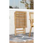27.5-Inch Patio Bistro Table with Slatted Tabletop & Sturdy Wood Frame product image