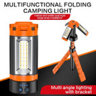 Portable LED Work Light Rotatable Lighting Head Camping Tent Light with Telescopic Tripod product image