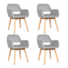 Costway Modern Velvet Armchairs (Set of 4) product image