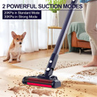 Hihhy® Lightweight Cordless Vacuum Cleaner with Motorized Floor Brush & LED product image