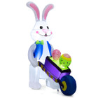 Costway 4FT Inflatable Easter Bunny with Pushing Cart product image