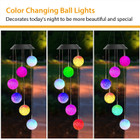 Solarek™ Solar Powered LED Ball Wind Chimes product image