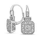 24-Diamond Antique-Look Leverback Dangle Earrings product image