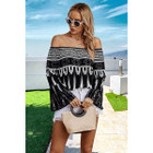 Women's Geo Graphic Off-Shoulder Blouse product image