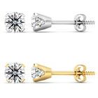 0.5CT Real Diamond Stud Earrings in 14K Gold product image