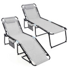 Foldable Recline Lounge Chair with Adjustable Backrest & Footrest product image