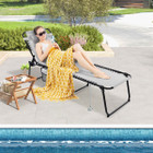 Foldable Recline Lounge Chair with Adjustable Backrest & Footrest product image