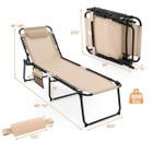 Foldable Recline Lounge Chair with Adjustable Backrest & Footrest product image