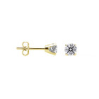 0.10-Carat Real Diamond Stud Earrings in 14KGF product image