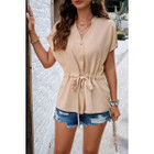 Women's Tailored V-Neck Peplum Shirt product image