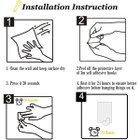 Self-Adhesive Multiuse Stainless Steel Wall Hanger Hook (3-Pack) product image