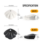 Motion Sensor LED Wall Lamp,USB Type-C Night Lighting Wireless For Living Room,Home Staircase Shell Decoration Color Black product image