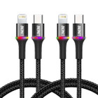 6-Foot RGB Braided Lightning Cable (2-Pack) product image