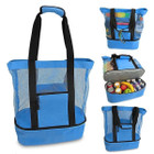 2-in-1 Beach Tote Insulated Cooler Bag product image