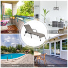 Outdoor Patio Lounge Chair Chaise Fabric with Adjustable Recliner product image