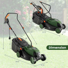 10A 13-Inch Electric Corded Lawn Mower with Collection Box product image